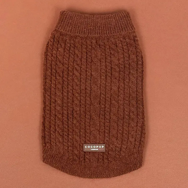 Maglione a trecce - Cioccolata calda