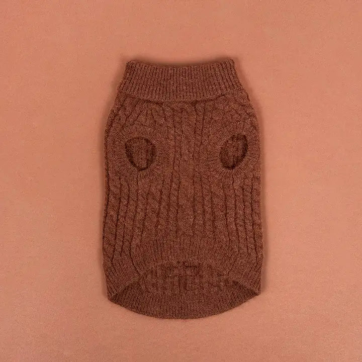 Maglione a trecce - Cioccolata calda