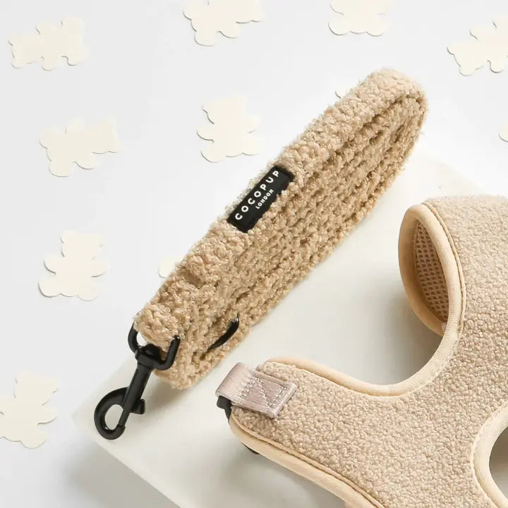 Guinzaglio + Collare  Teddy Beige